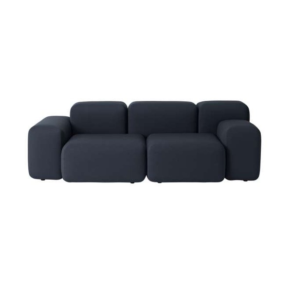 Muuto Sofa Soft Blocks graphit grau 2-Sitzer