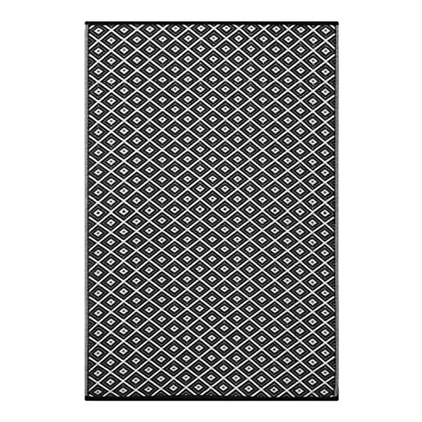 Grün Deko-70 x 180 cm recyceltem Kunststoff ab Indoor Outdoor/Gewicht/Reversible Eco Teppich, schwarz/weiß...